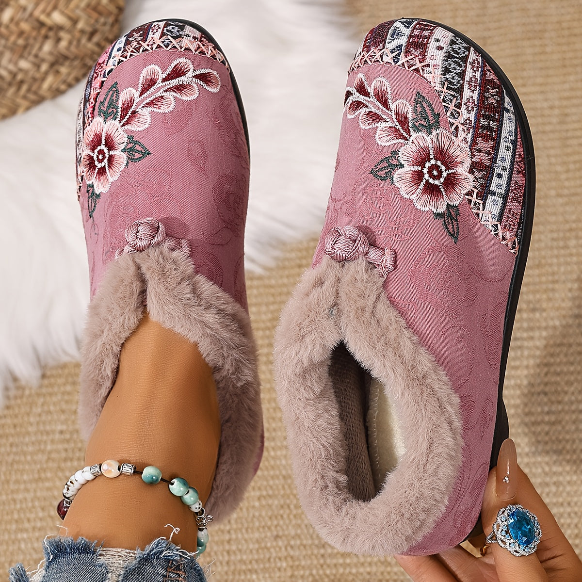 The Embroidered Comfort Slipper