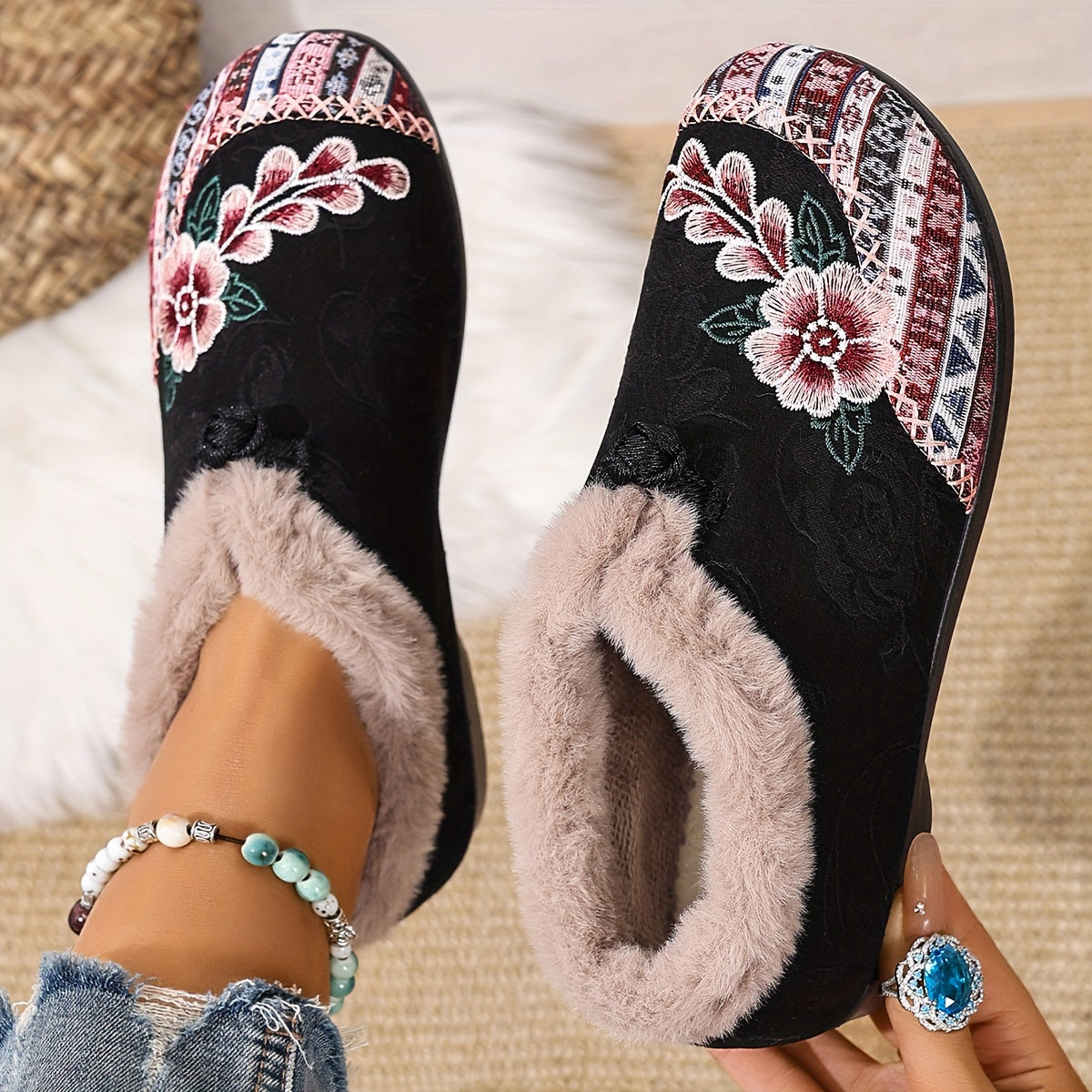 The Embroidered Comfort Slipper