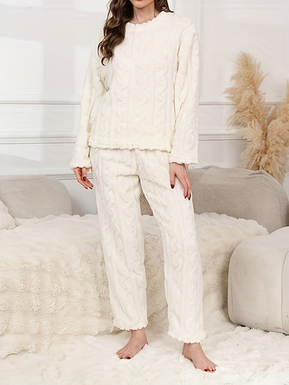 The Cable Knit Fleece Pajama Set