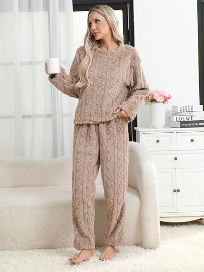 The Cable Knit Fleece Pajama Set