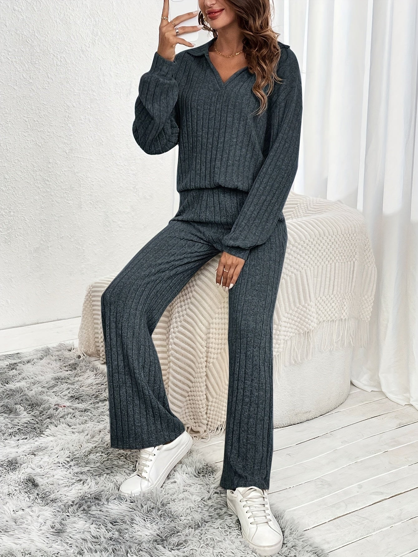 The Ribbed Lounge Set