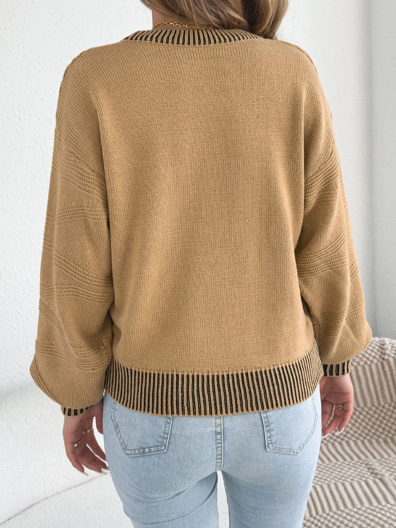 The Casual Contrast Sweater