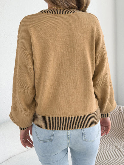 The Casual Contrast Sweater