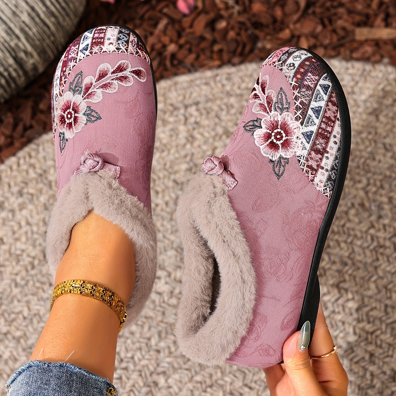 The Embroidered Comfort Slipper
