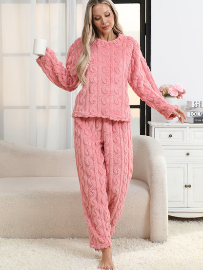 The Cable Knit Fleece Pajama Set