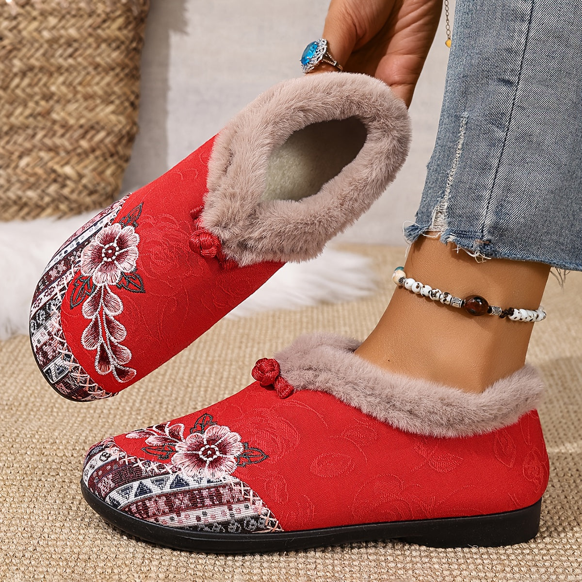 The Embroidered Comfort Slipper